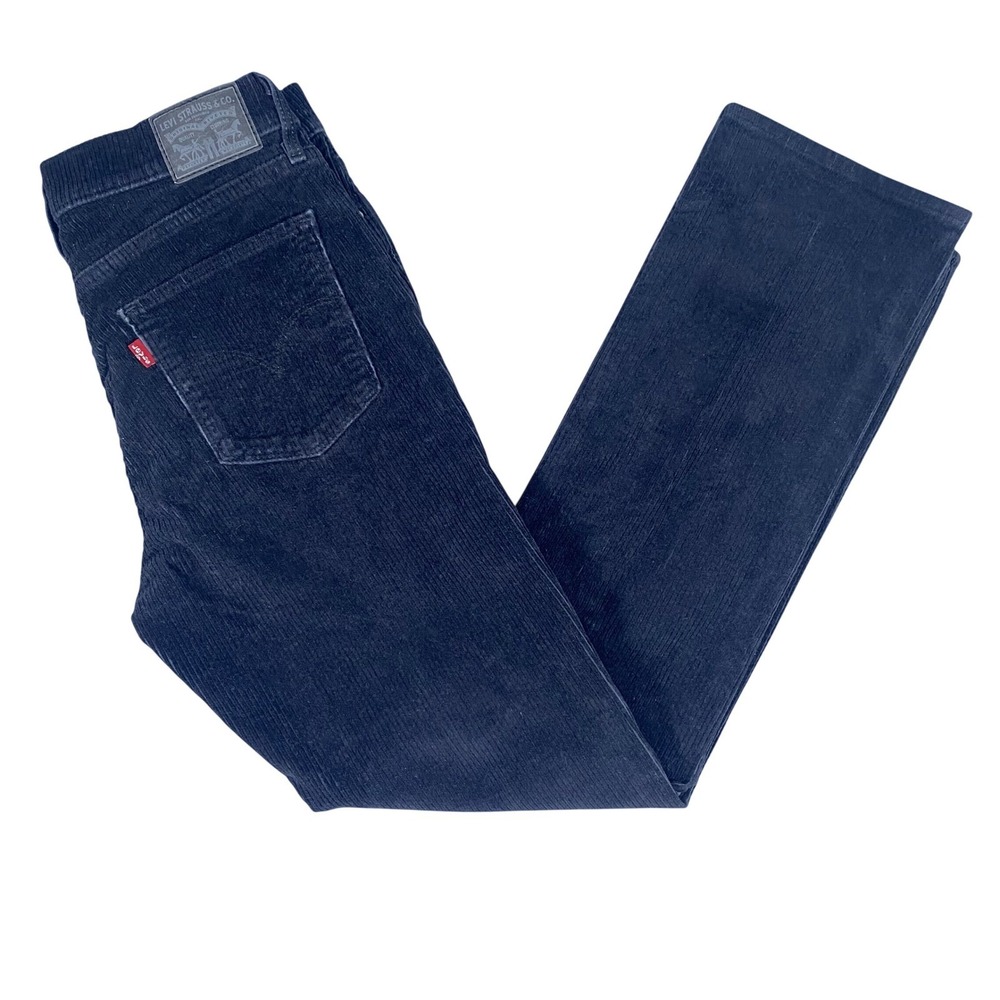 Levi's 511 Corduroy Pants Slim Fit Mens W29 L30 Black Stretch